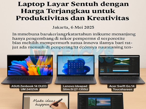 Rekomendasi Leptop Layar Touchscreen Termurah Di Tahun 2025