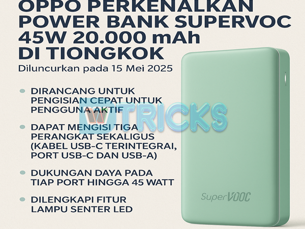 Oppo Luncurkan Power Bank