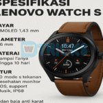 Lenovo Rilis WatchS Smartwatch